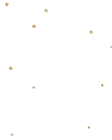 yellow, circular sparkles