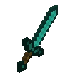 rotating blue sword